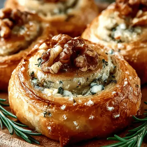 Roquefort & Walnut Rolls
