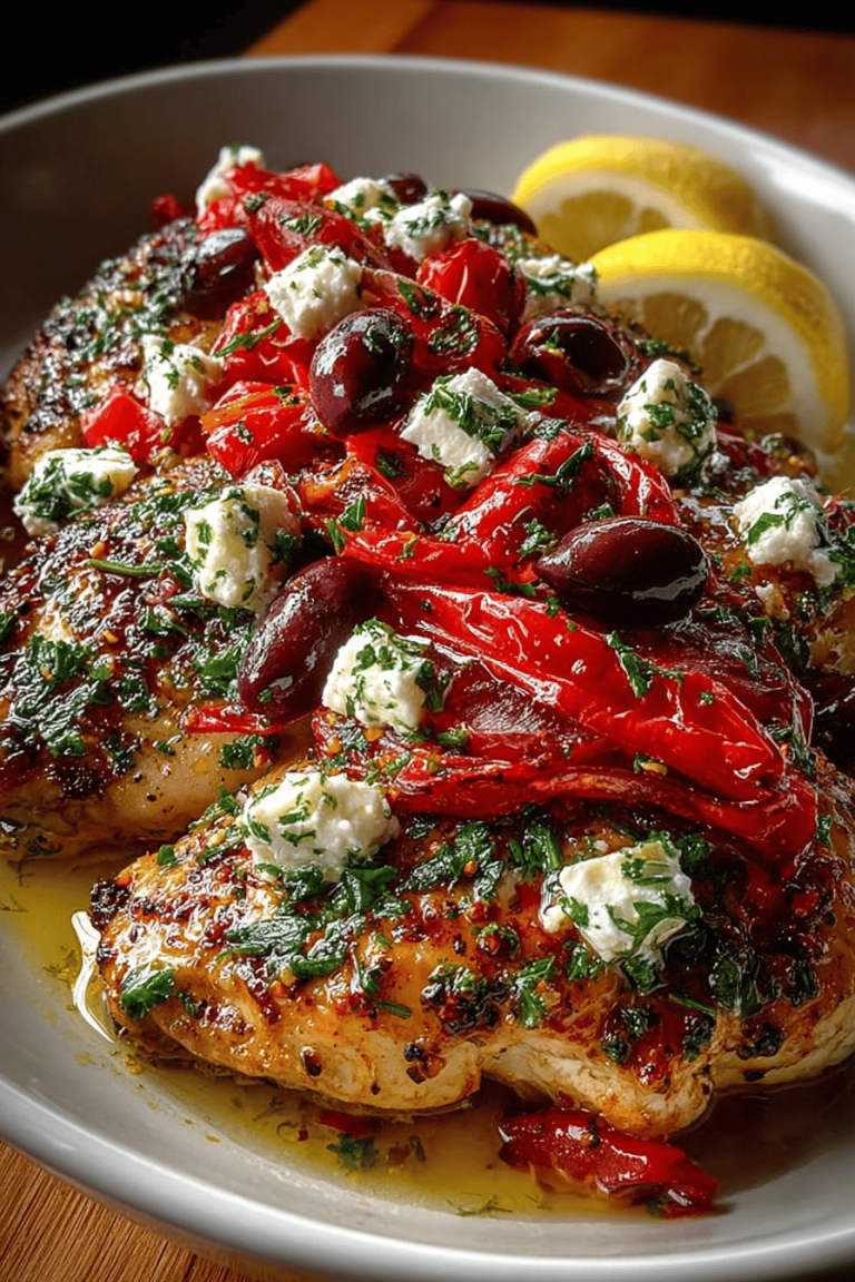 Simple Greek Chicken in Slow Cooker