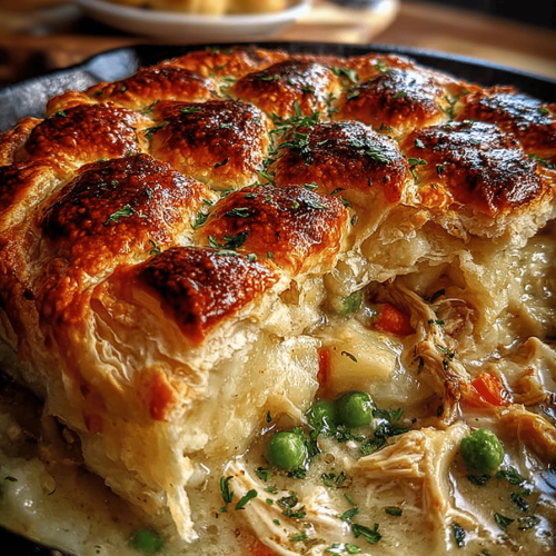 Simple Skillet Chicken Pot Pie