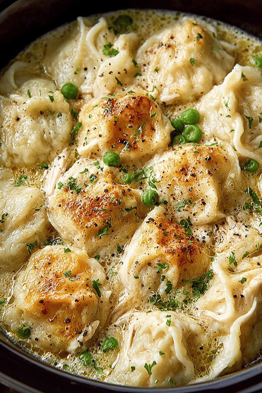 Slow Cooker Chicken Dumplings