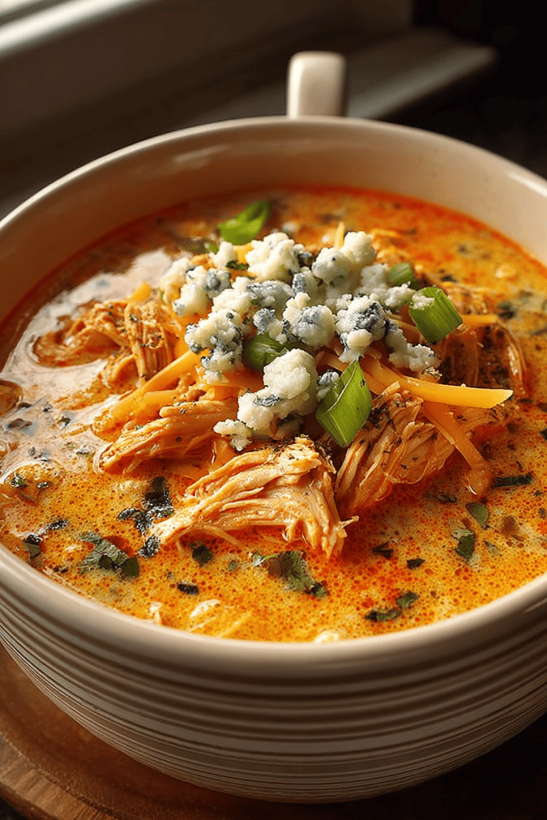 Spicy Buffalo Chicken Soup Delights