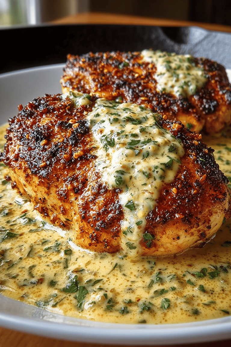 Spicy Cajun Chicken with Creamy Parmesan Sauce