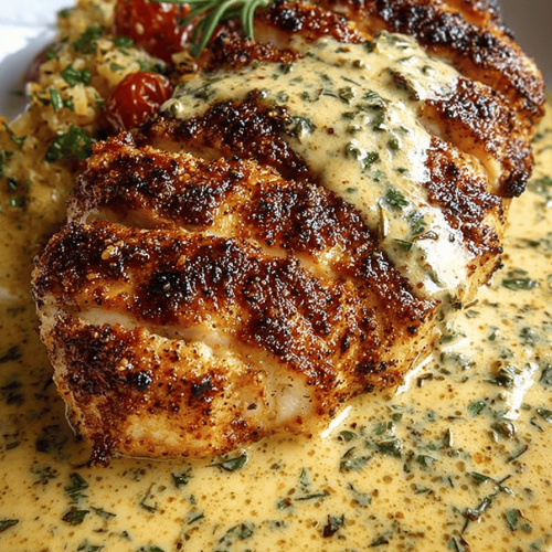 Spicy Cajun Chicken with Creamy Parmesan Sauce