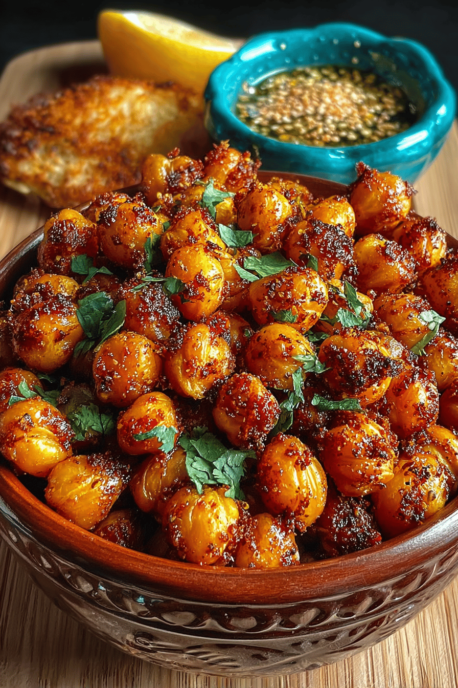 Spicy Smoky Roasted Chickpeas Delight