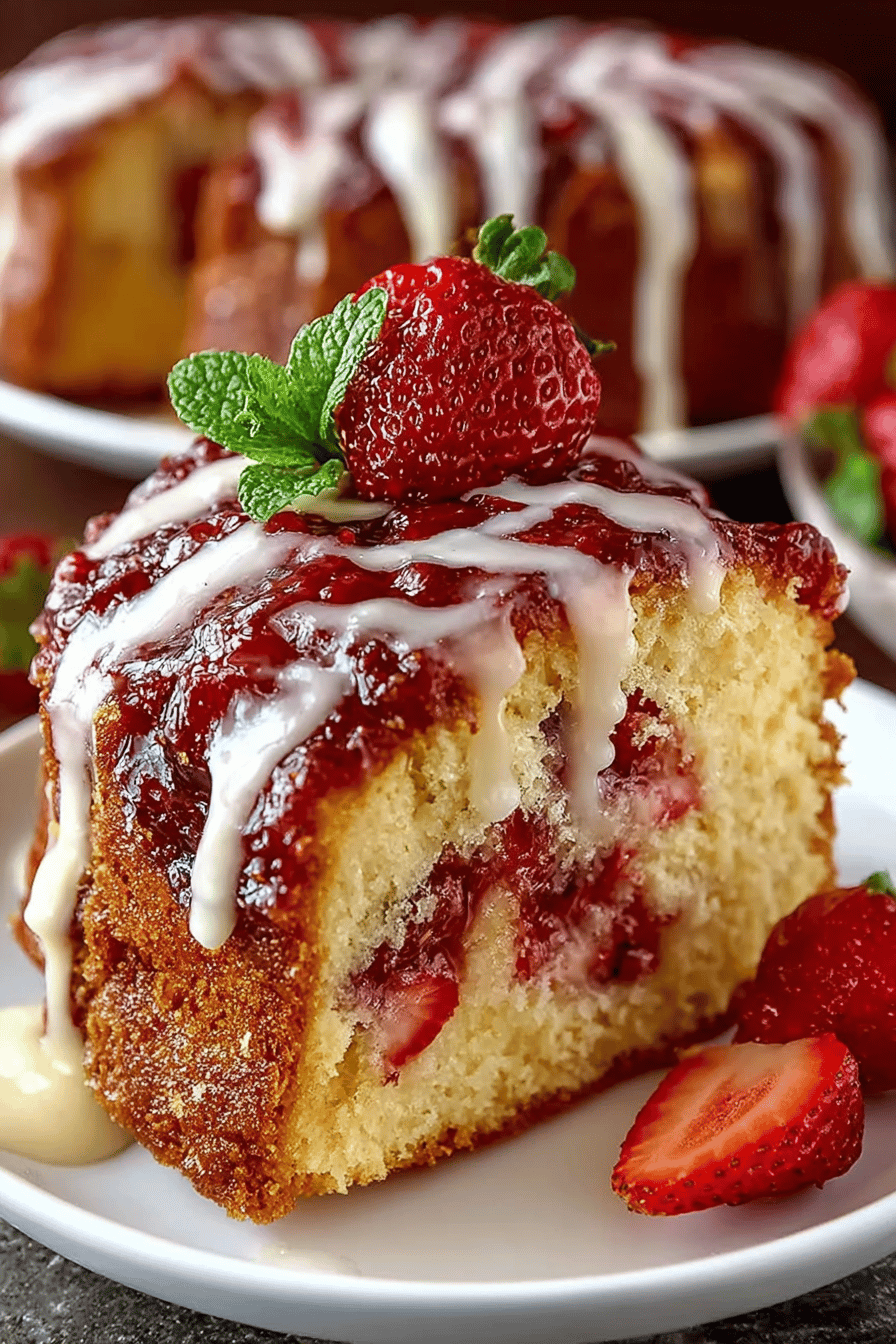 Strawberry Pound Cake Delight