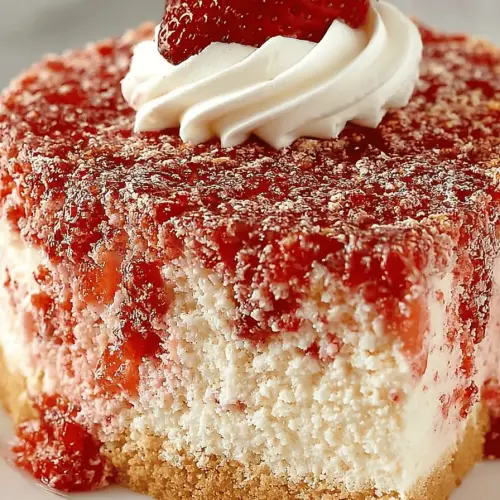 Strawberry Shortcake Cheesecake Delight