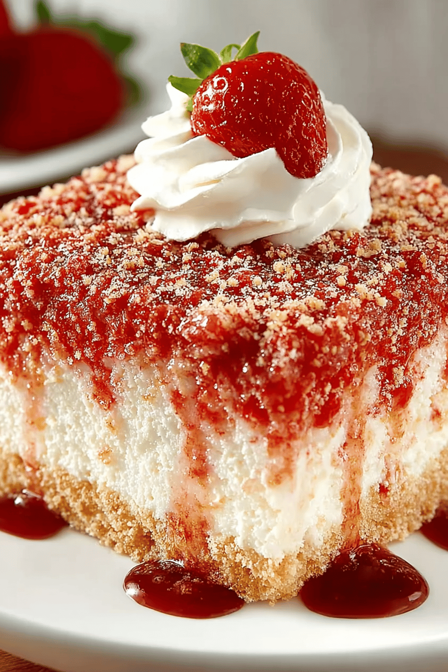 Strawberry Shortcake Cheesecake Delight