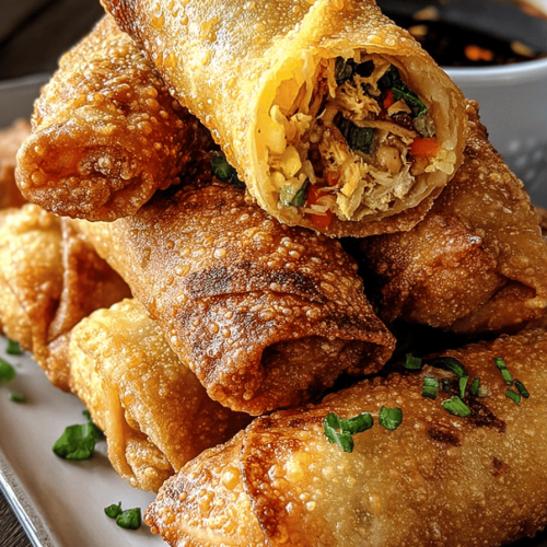 Tasty Air Fryer Chicken Egg Rolls