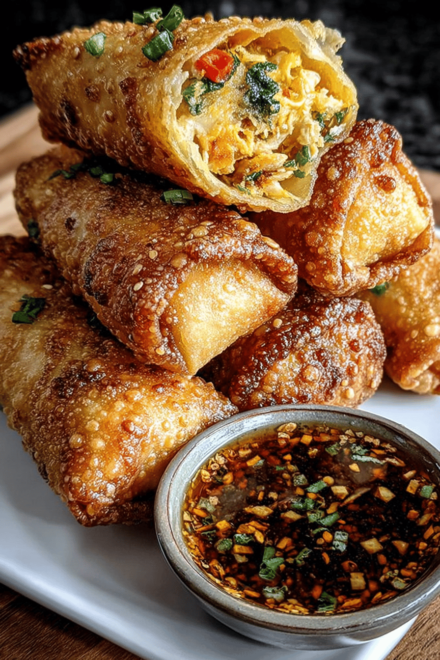 Tasty Air Fryer Chicken Egg Rolls
