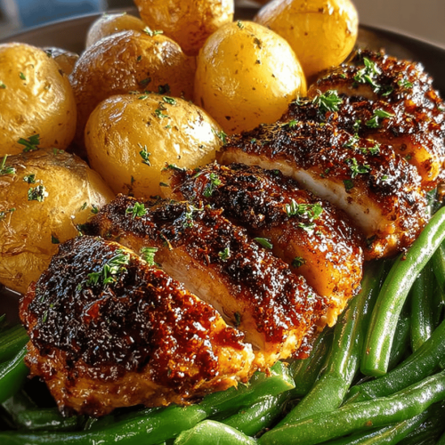 Tasty Chicken Potatoes & Green Beans Recipes