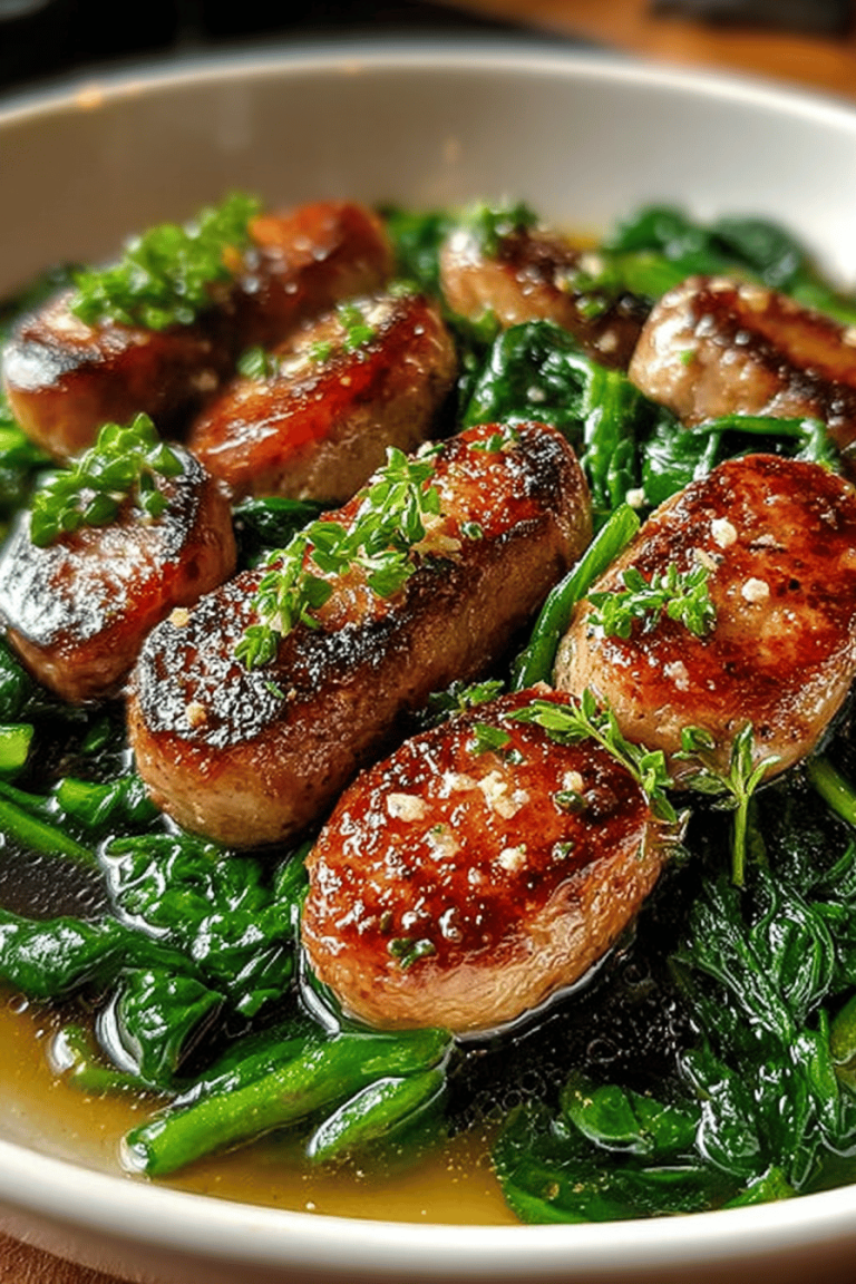 Tasty Chicken Sausage Spinach Meals