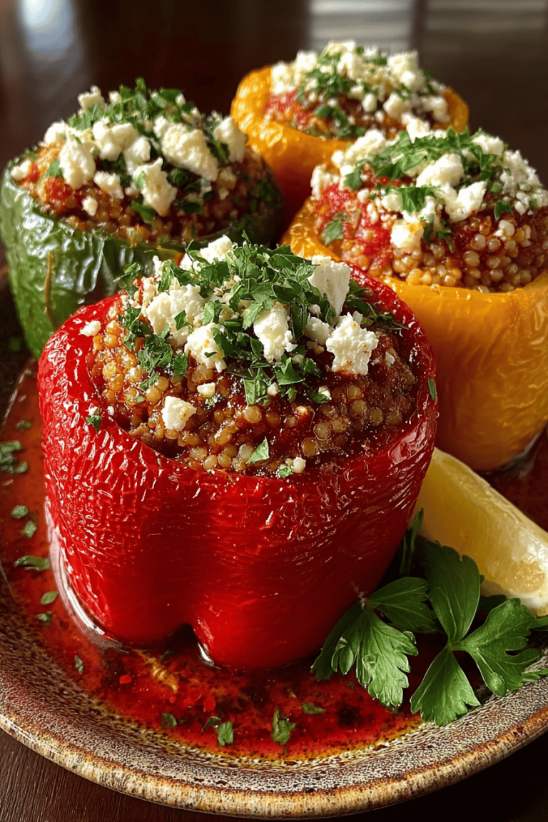 Tasty Greek Stuffed Peppers