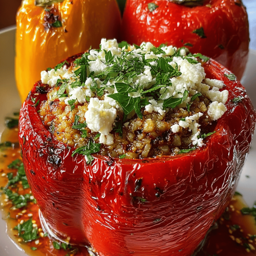 Tasty Greek Stuffed Peppers