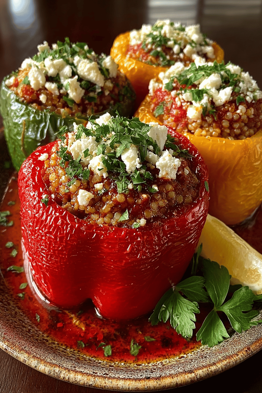 Tasty Greek Stuffed Peppers