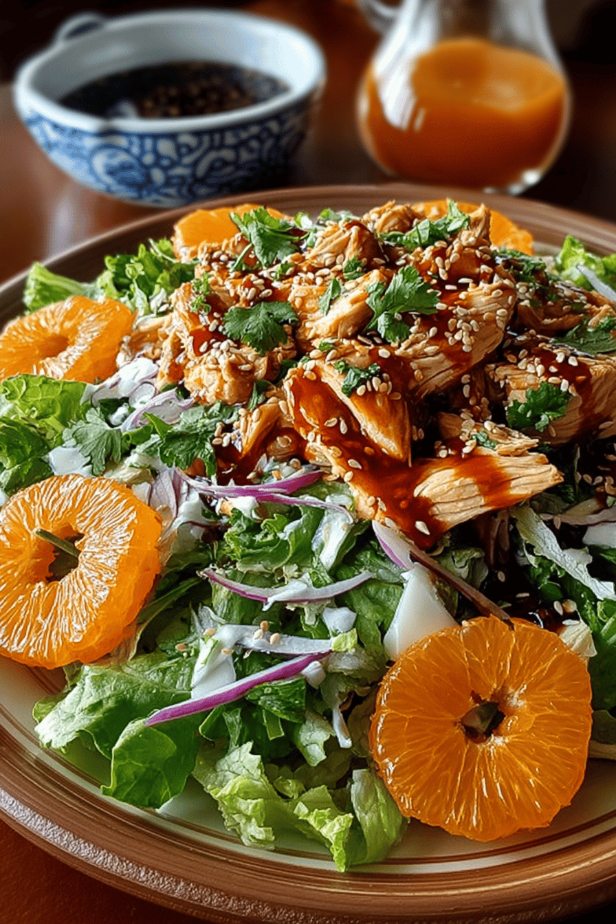 Tasty Mandarin Orange Chicken Salad