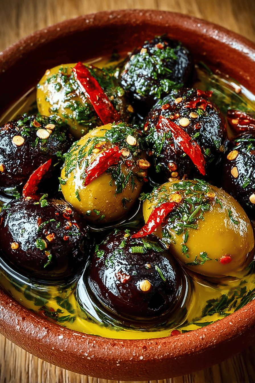 Tasty Marinated Olive Dishes