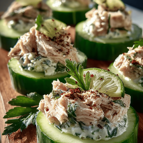 Tasty Tuna Cucumber Bites