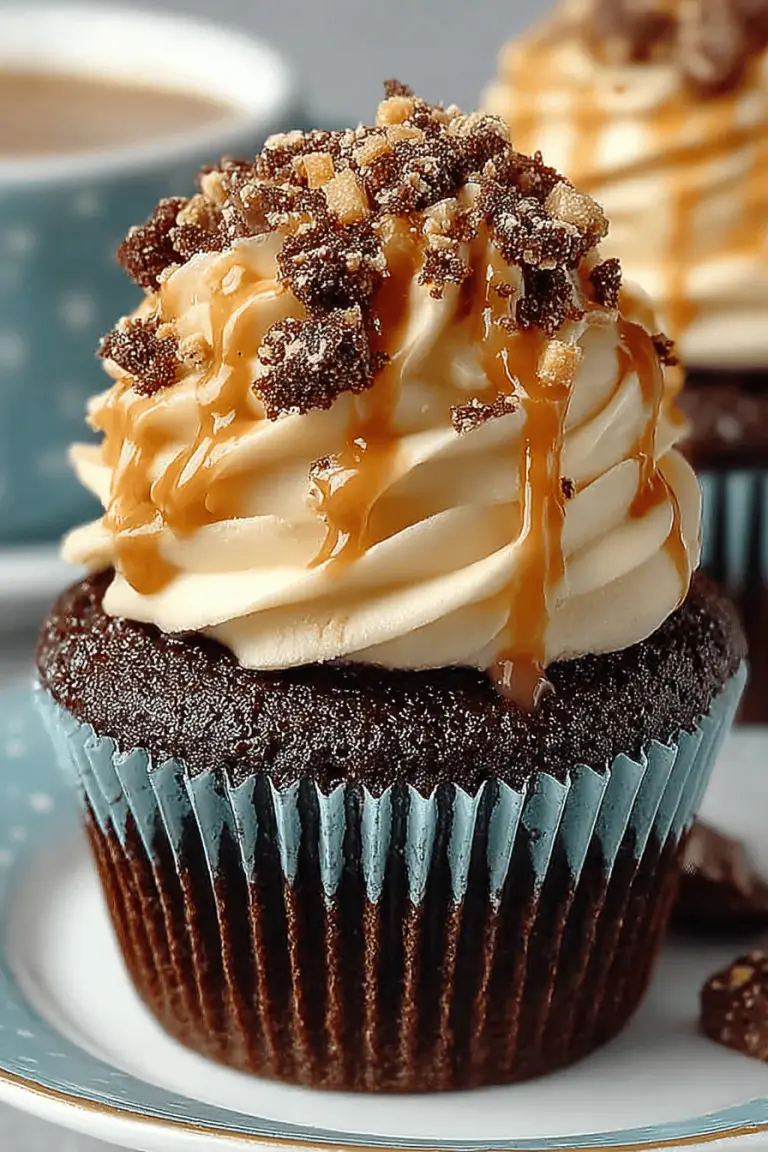 Toffee Mocha Cupcakes