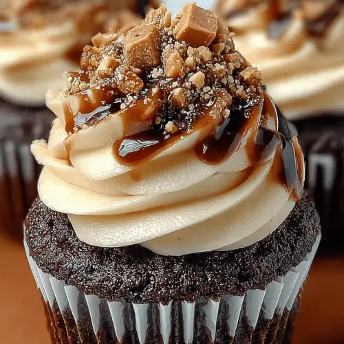Toffee Mocha Cupcakes