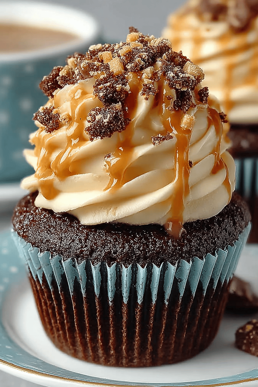 Toffee Mocha Cupcakes