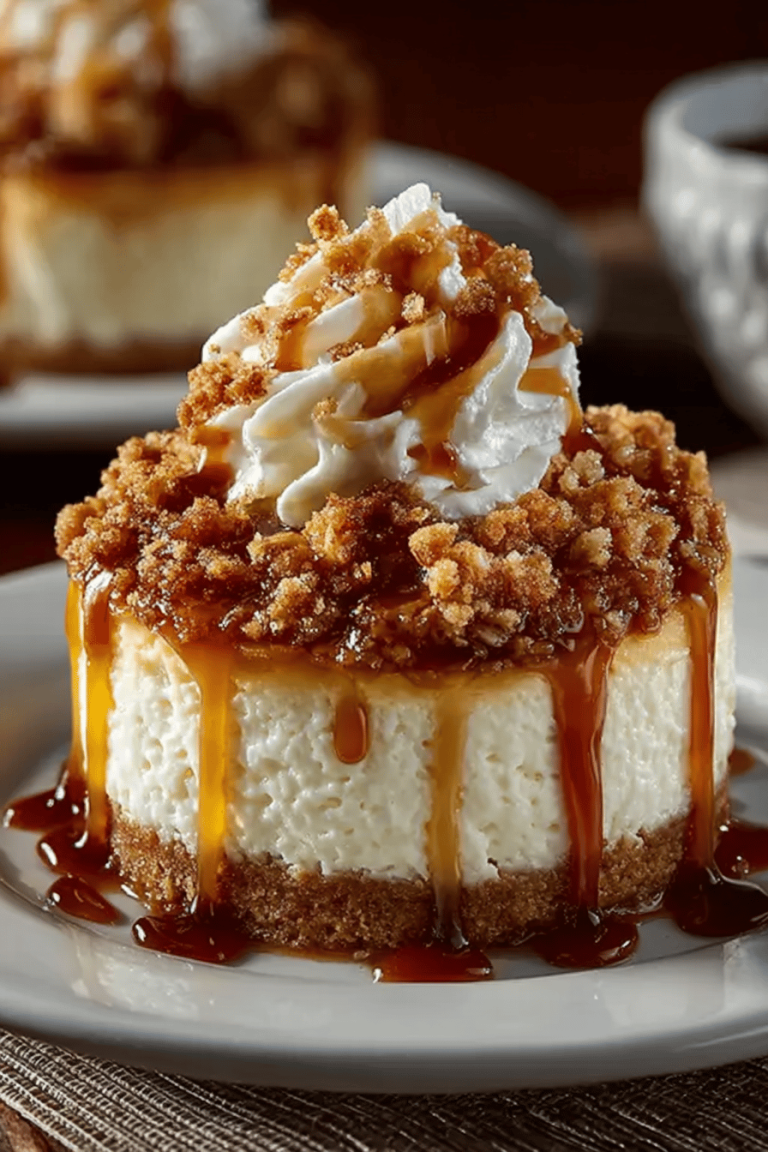 Apple Crisp Cheesecake Delights