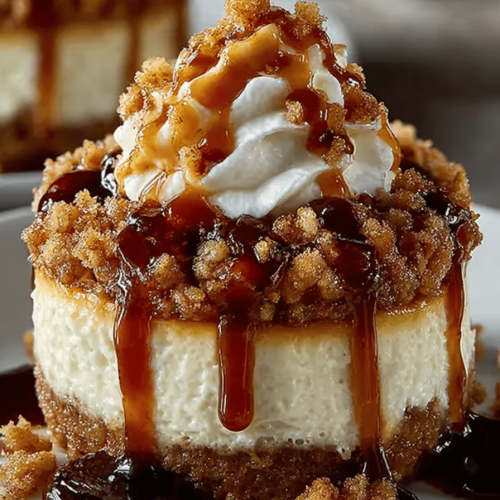 Apple Crisp Cheesecake Delights