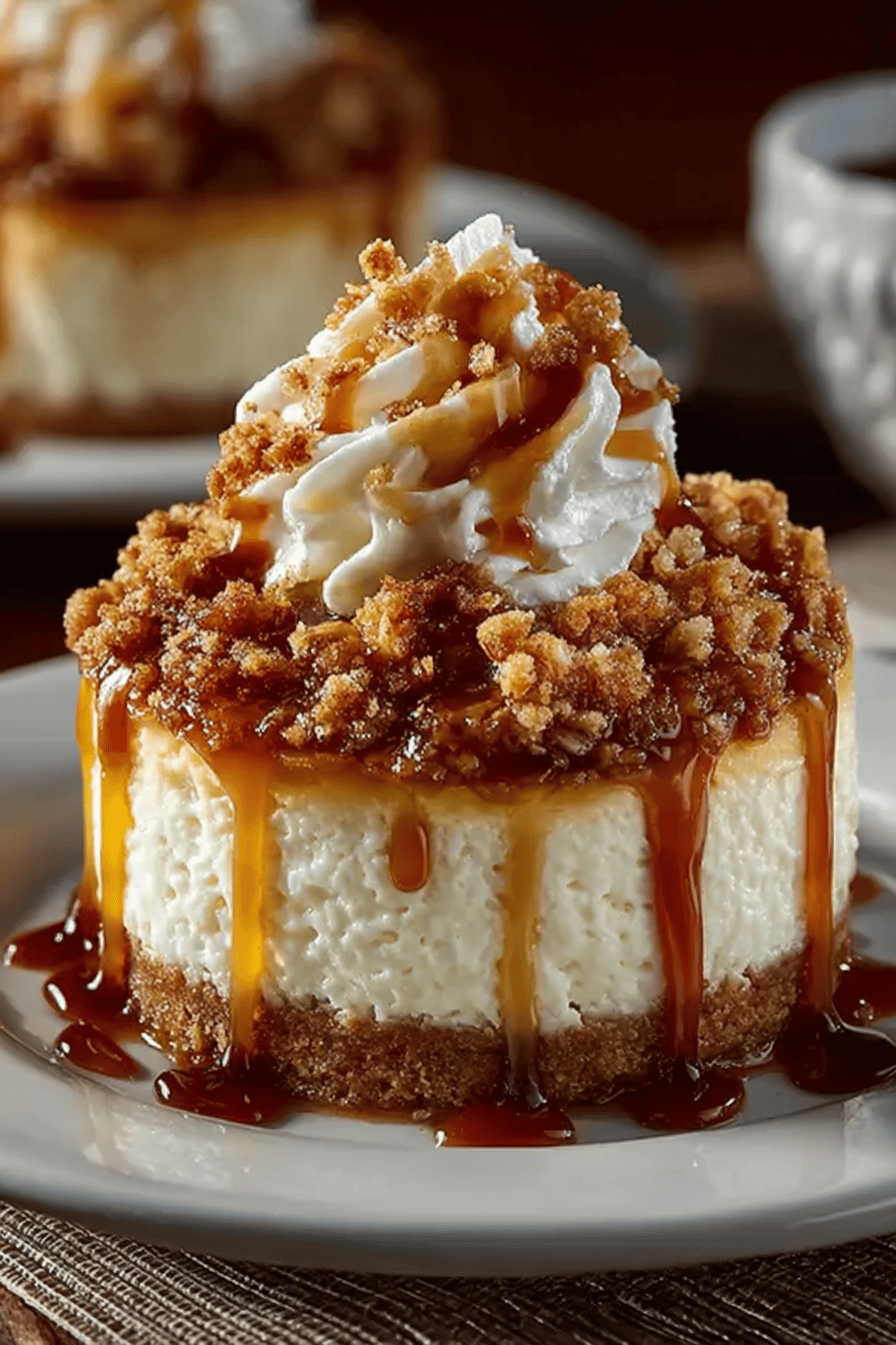 Apple Crisp Cheesecake Delights