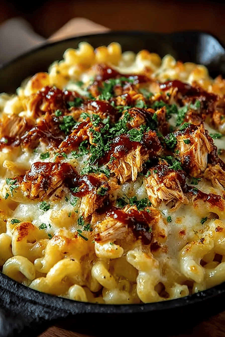 BBQ Chicken Mac And Cheese Delight
