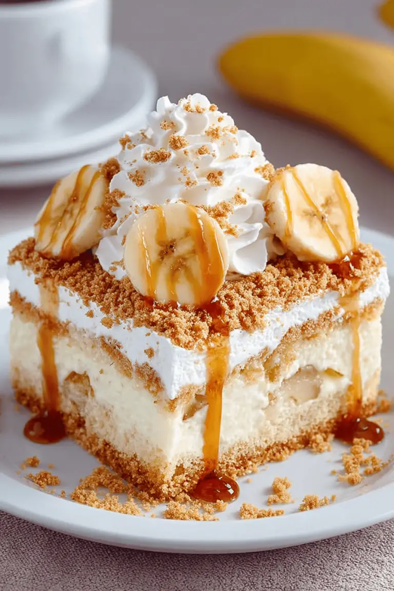 Banana Pudding Poke Cake