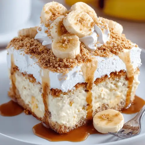 Banana Pudding Poke Cake