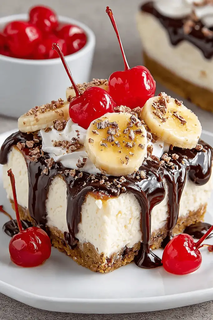 Banana Split Cheesecakes