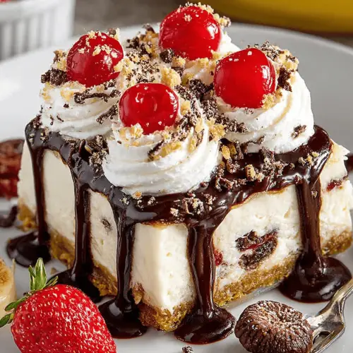 Banana Split Cheesecakes