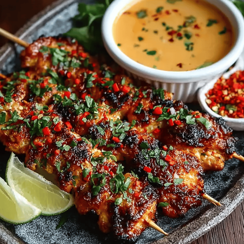 Bang Bang Chicken Skewers