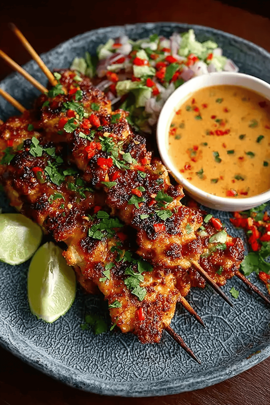Bang Bang Chicken Skewers