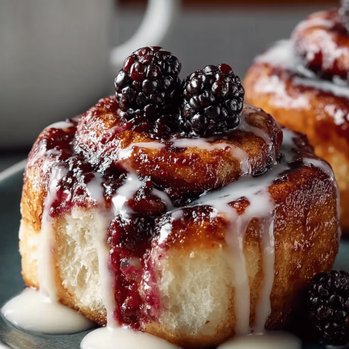 Blackberry Cinnamon Roll Delights