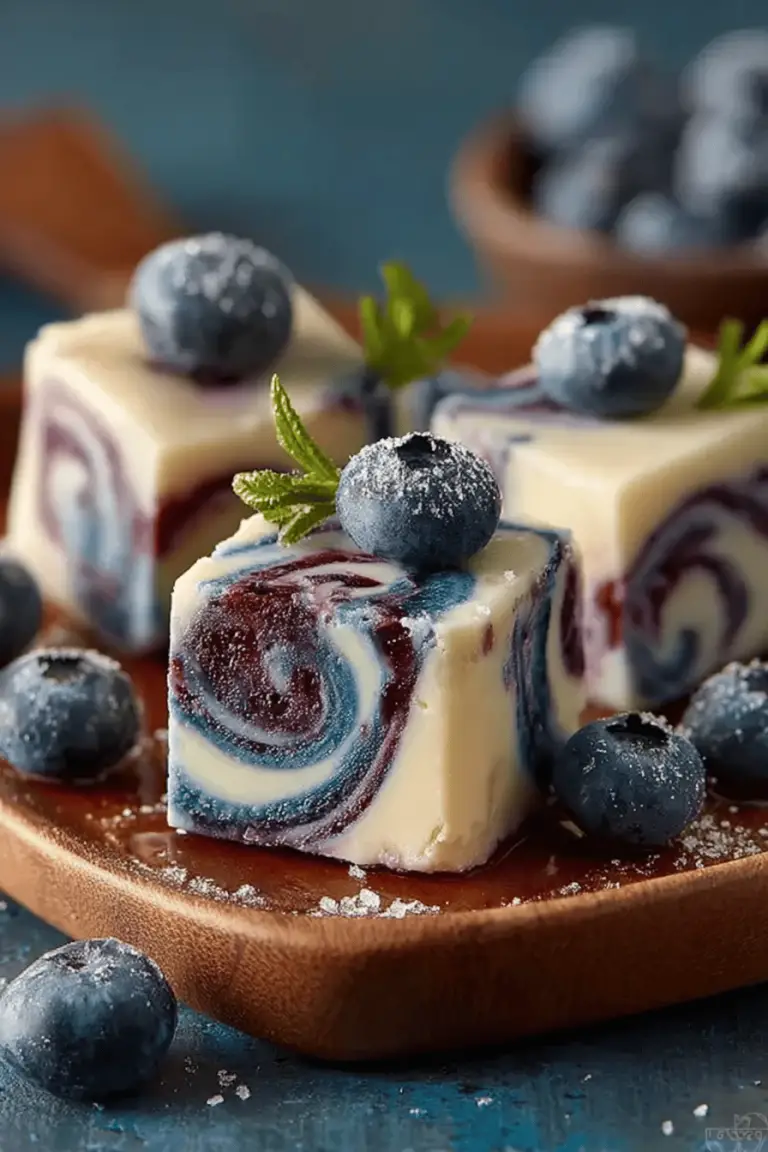 Blueberry Swirl Yogurt Bites Recipe