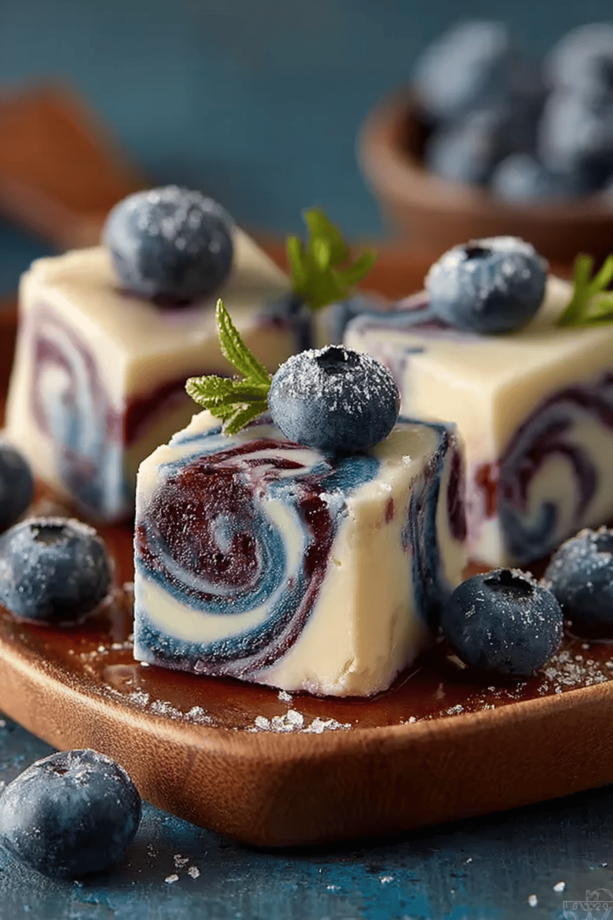 Blueberry Swirl Yogurt Bites Recipe