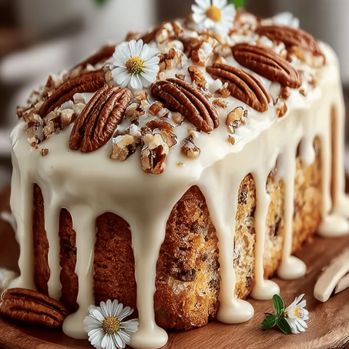 Butter Pecan Cake with Cream Cheese Icing