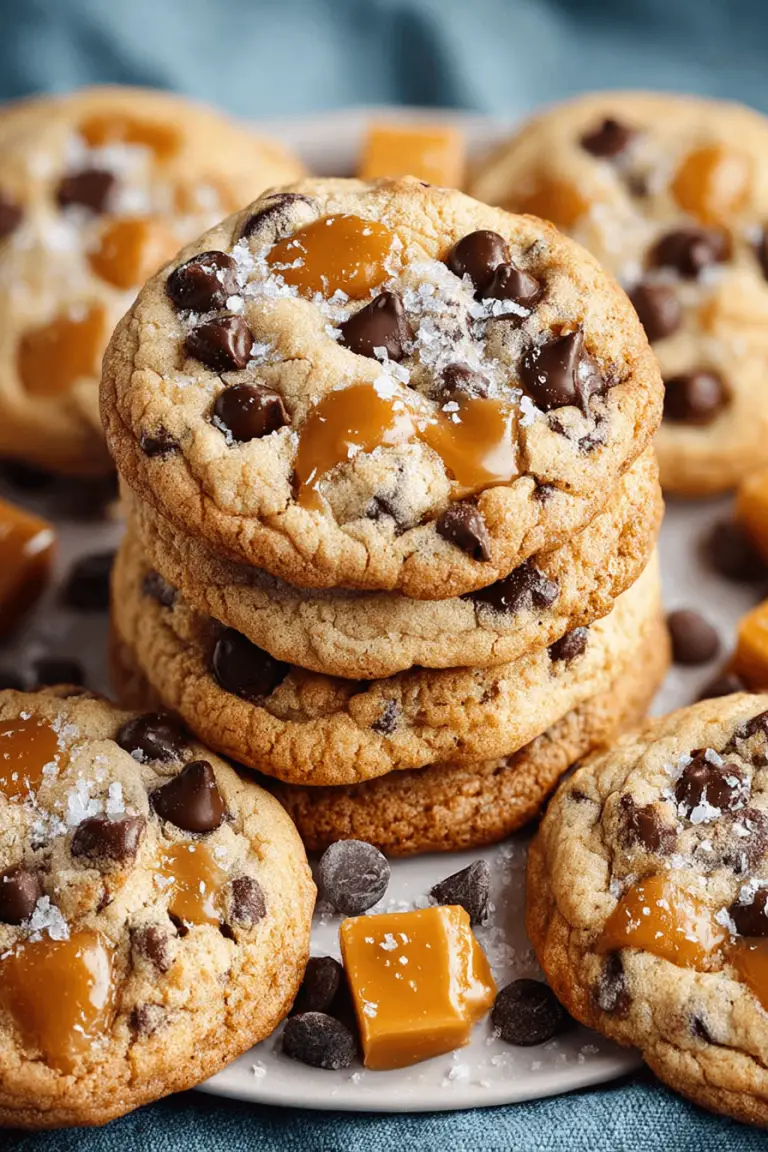 Caramel Chocolate Chip Cookies