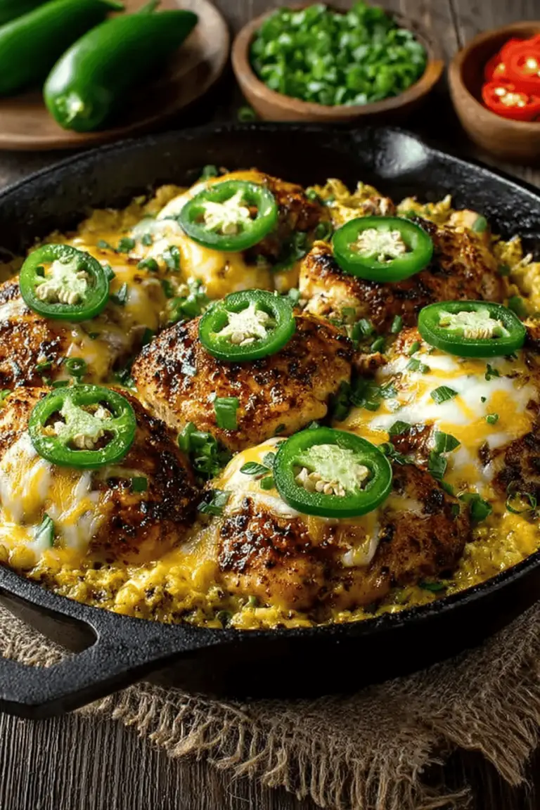 Cheesy Jalapeno Chicken Skillet