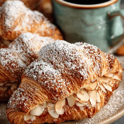 Chewy Almond Croissants