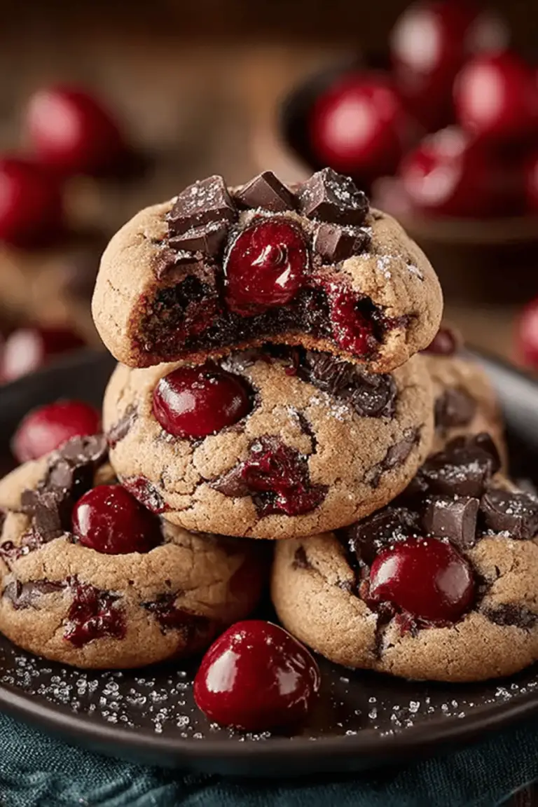 Chocolate Cherry Cookie Delights