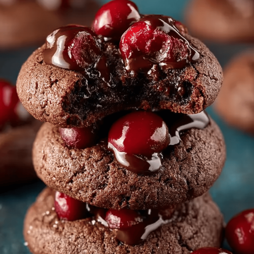 Chocolate Cherry Cookie Delights