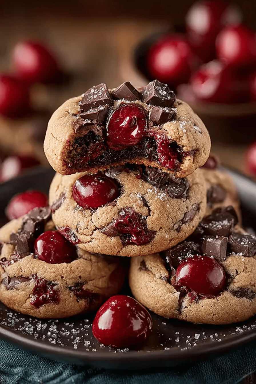 Chocolate Cherry Cookie Delights