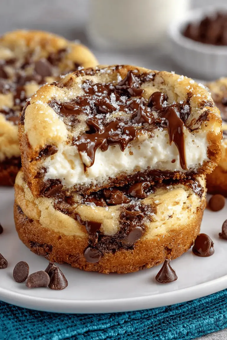 Chocolate Chip Cheesecake Swirls
