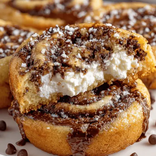 Chocolate Chip Cheesecake Swirls