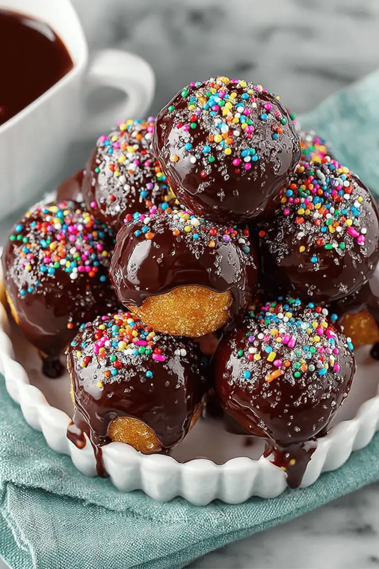 Chocolate Glazed Donut Holes