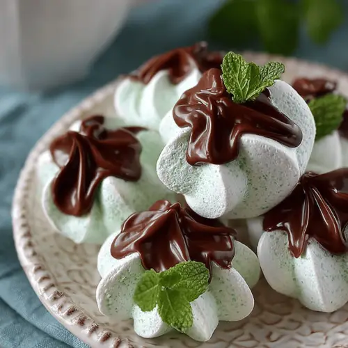 Chocolate Mint Meringues