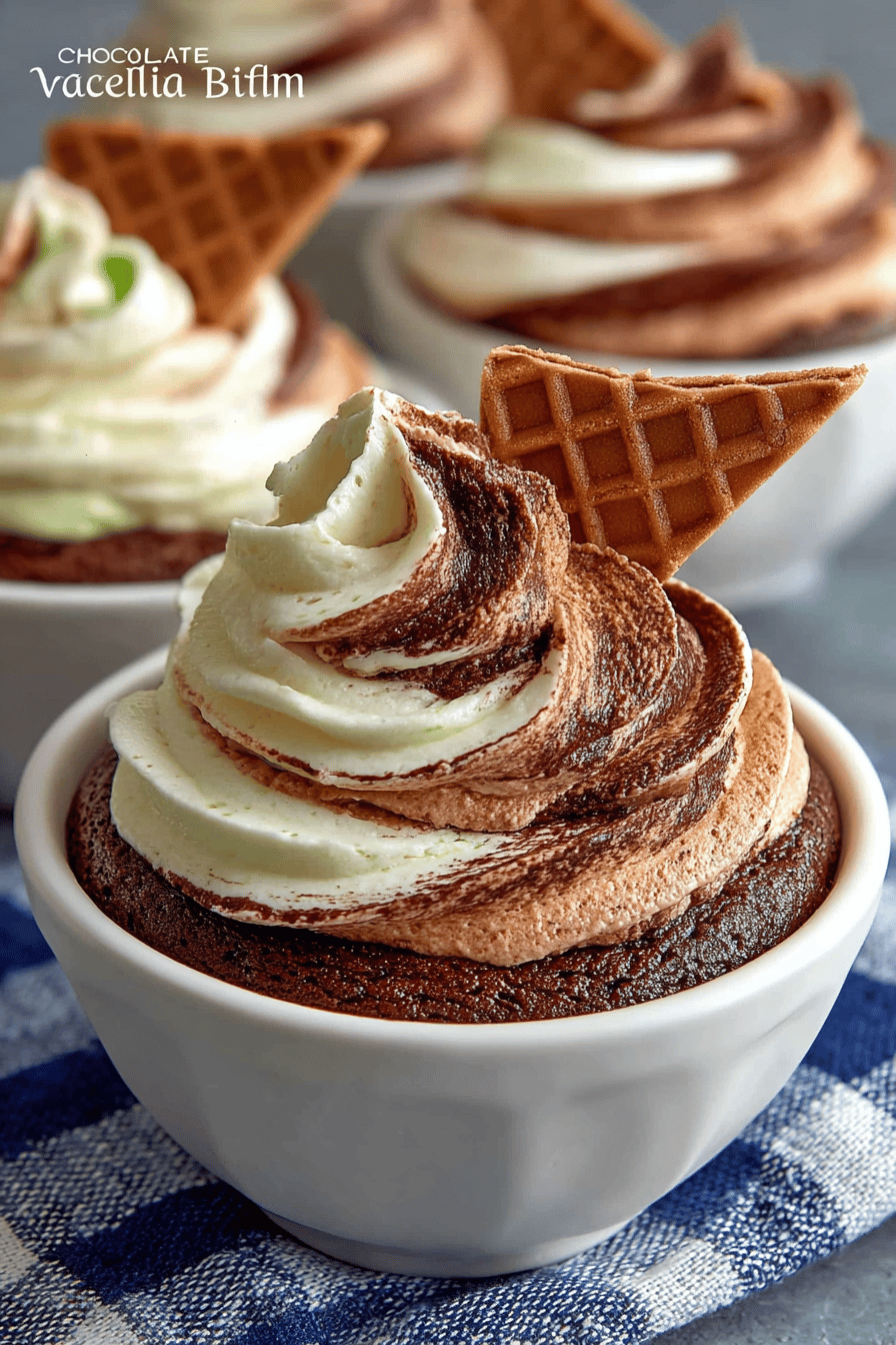 Chocolate Vanilla Swirl Frosting