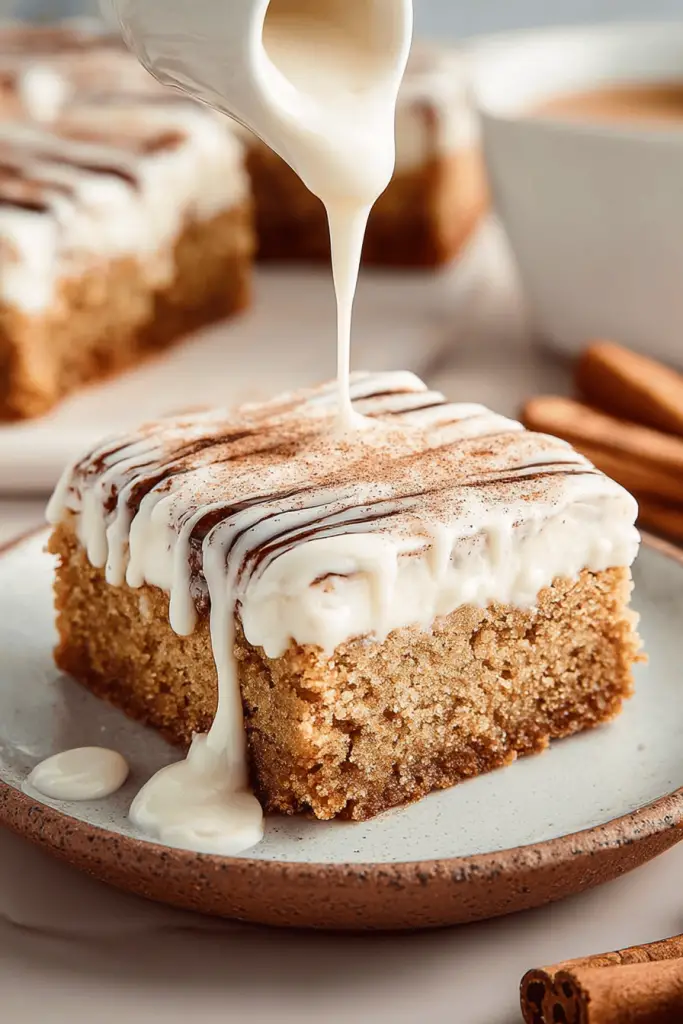 Cinnamon Roll Blondies